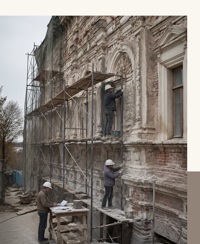 Реставрация объектов культурного наследия под ключ в Полевской