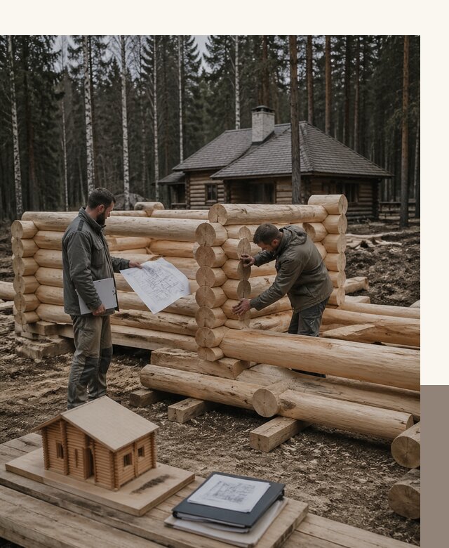 Проектирование и строительство домов из бревна в Полевской